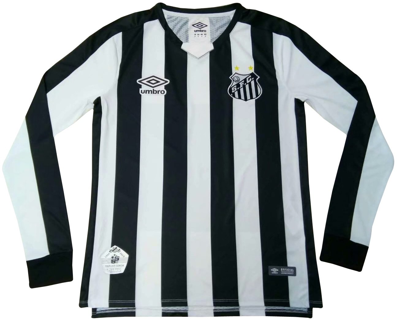 Camisa oficial Umbro Santos 2019 II jogador manga comprida